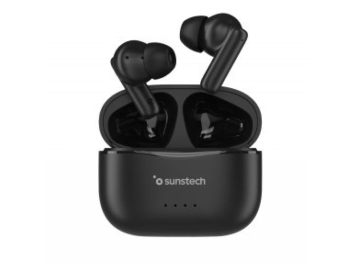 Auscultadores Bluetooth Sunstech WAVEPODSBK com estojo de carregamento/ Autonomia 4.5h/ Pretos - Imagem 2