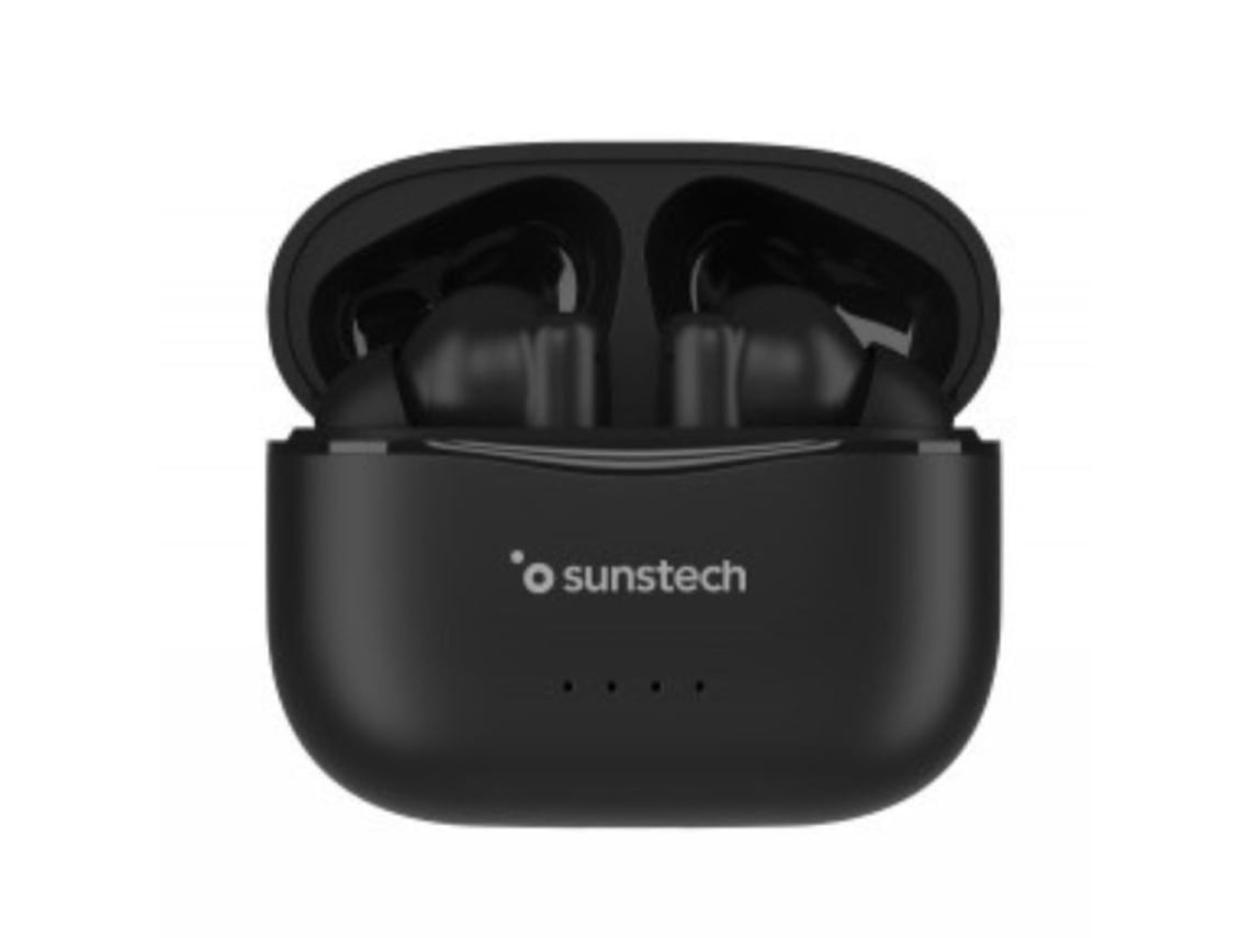 Auscultadores Bluetooth Sunstech WAVEPODSBK com estojo de carregamento/ Autonomia 4.5h/ Pretos - Imagem 3
