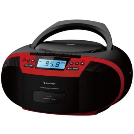 Rádio CD Sunstech CXUM54BTRD/ Vermelho