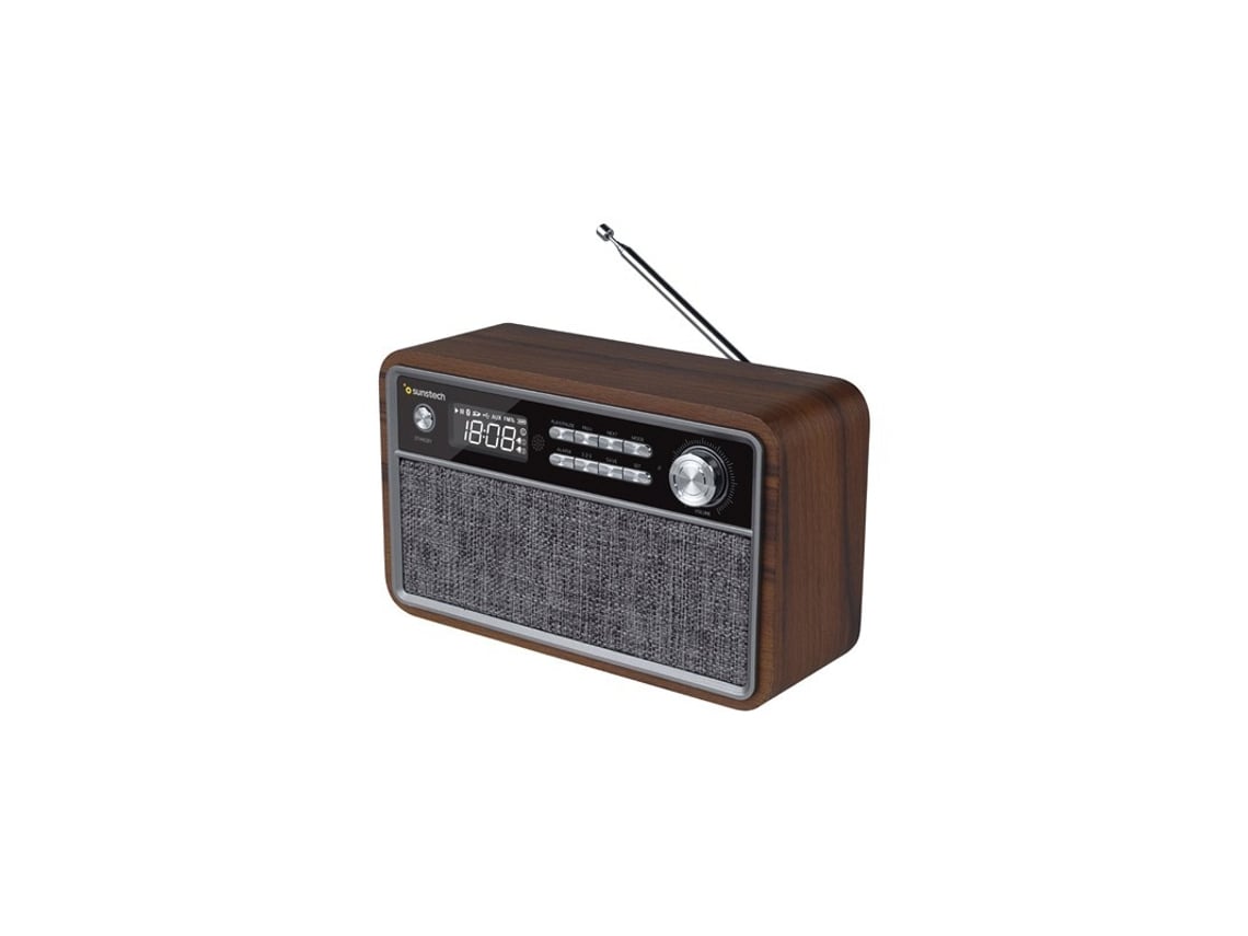 Rádio Vintage Sunstech RPBT500/ Madeira - Imagem 4