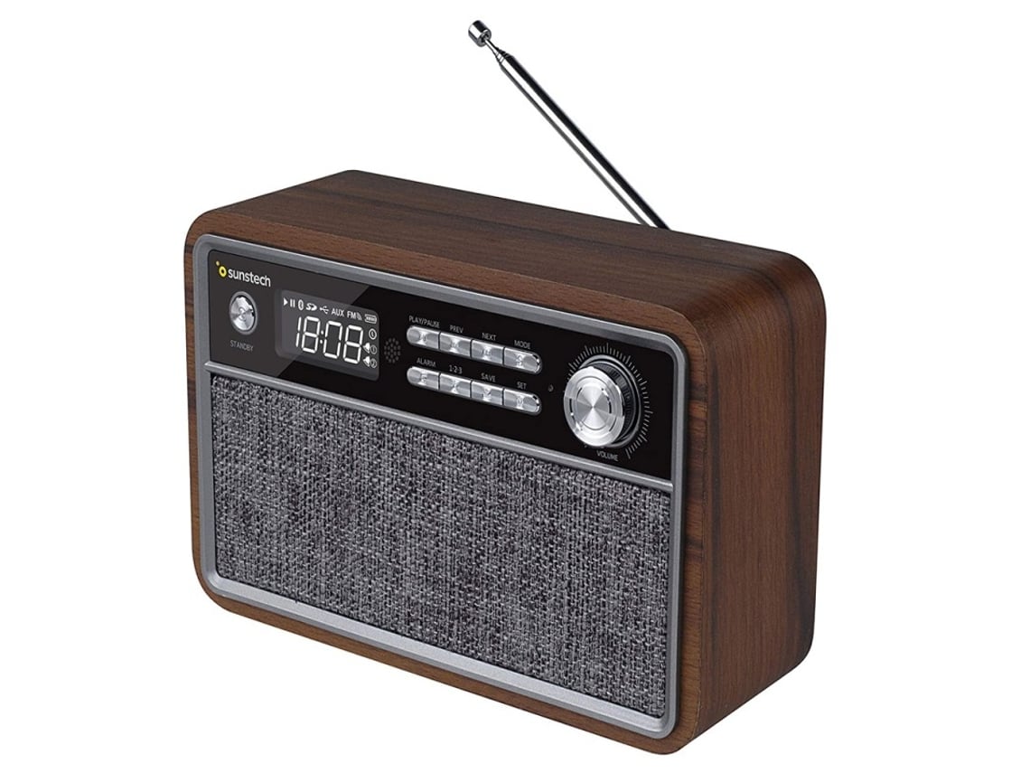 Rádio Vintage Sunstech RPBT500/ Madeira