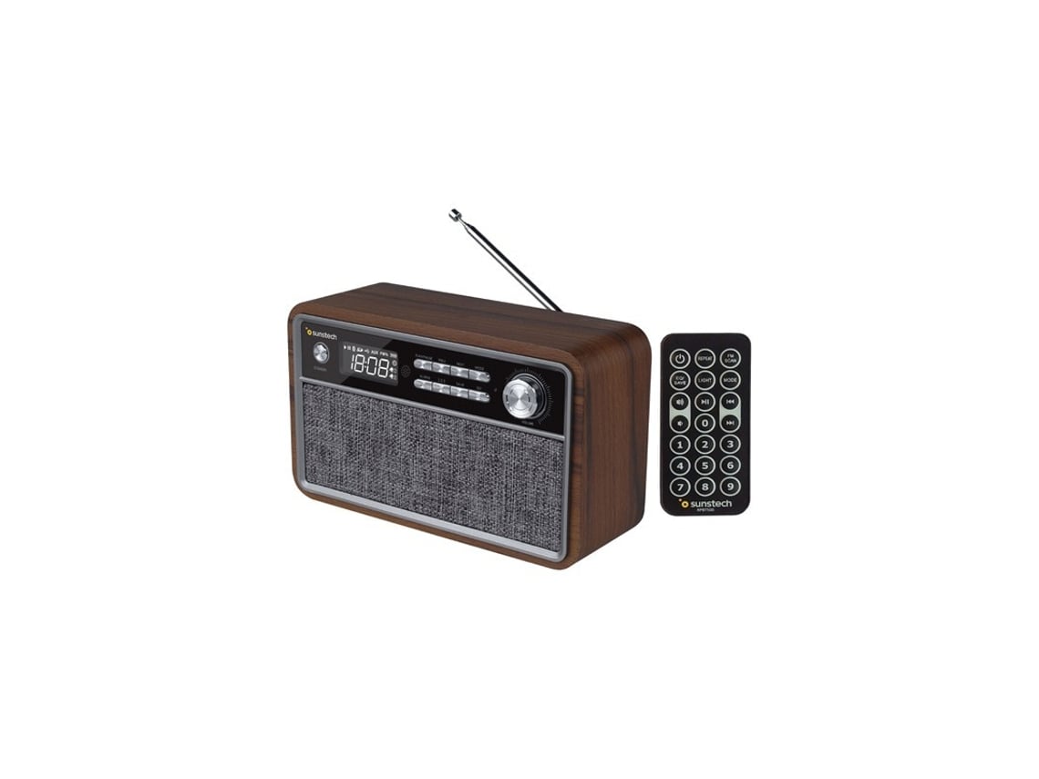 Rádio Vintage Sunstech RPBT500/ Madeira - Imagem 3
