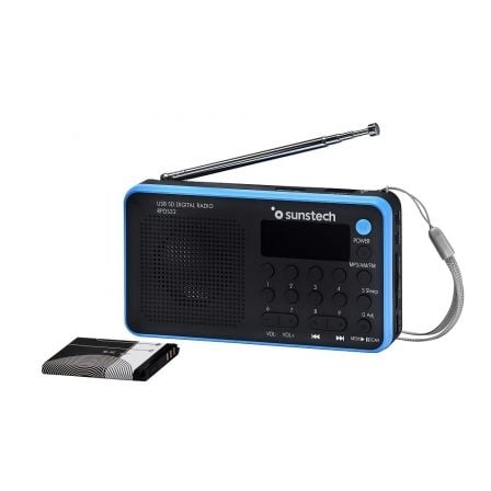 Rádio Portátil Sunstech RPDS32BL/ com Bateria/ Preto e Azul - Imagem 3