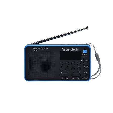 Rádio Portátil Sunstech RPDS32BL/ com Bateria/ Preto e Azul - Imagem 4
