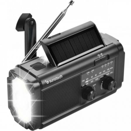 Rádio Portátil Sunstech RPE25/ Preta