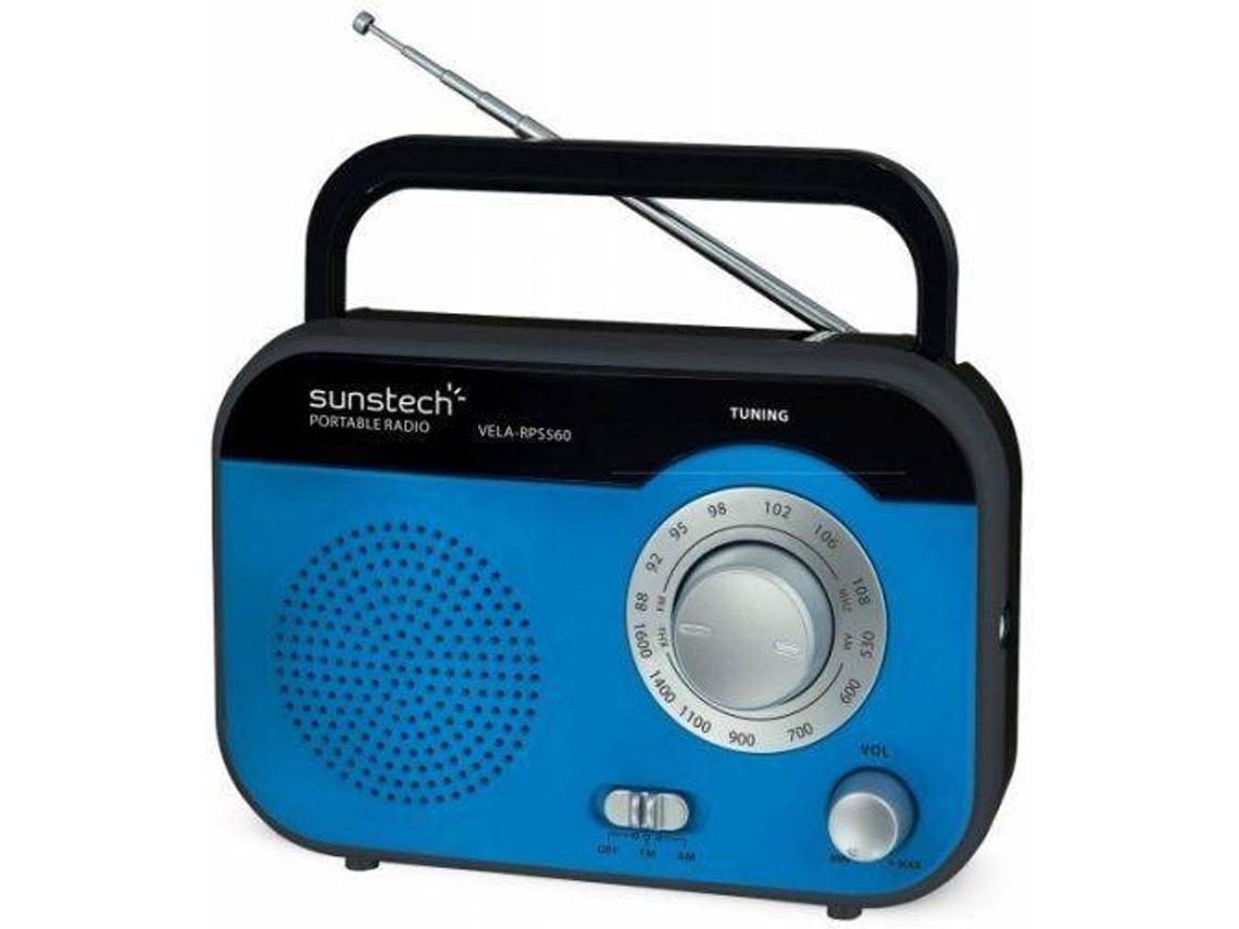 Rádio Portátil Sunstech RPS560/ Azul