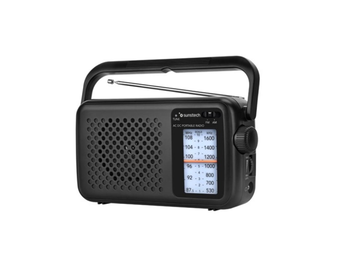 Rádio Portátil Sunstech RPS760/ Preto
