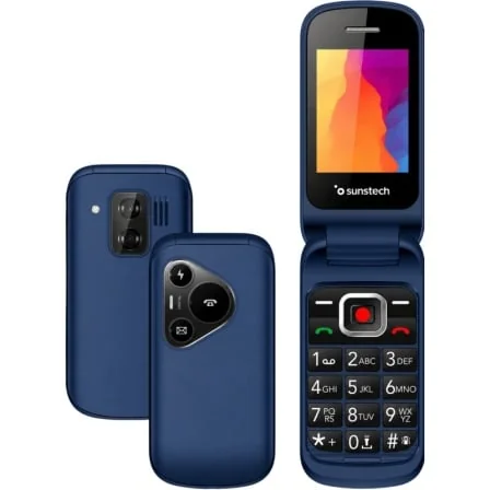 Telemóvel Sunstech CELT24 2.4" 4G LTE Dual SIM Botão SOS Bateria 1000mAh Azul
