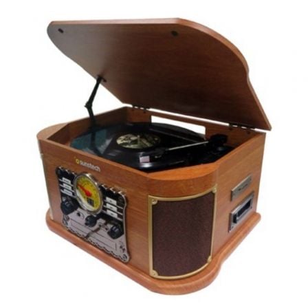 Gira-discos Sunstech PXRC52CD/ Bluetooth/ Rádio FM/ Cassete/ Conversor para MP3 - Imagem 2