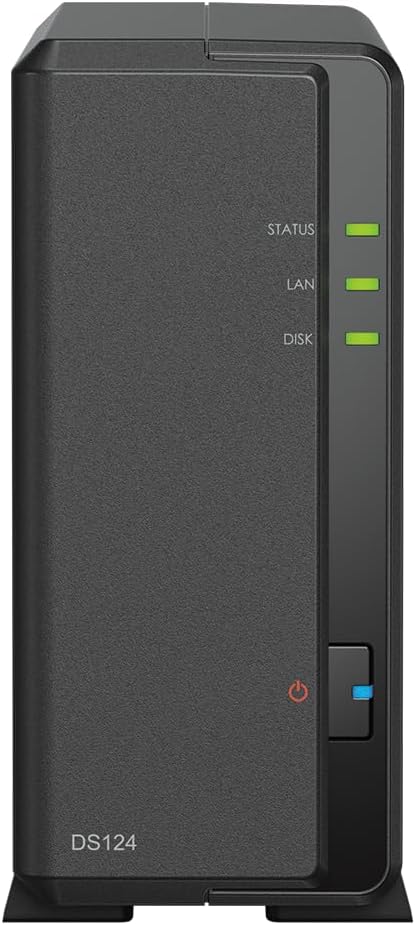 NAS Synology Diskstation DS124/ 1 Baía 3.5"- 2.5"/ 1GB DDR4/ Formato Torre - Imagem 2