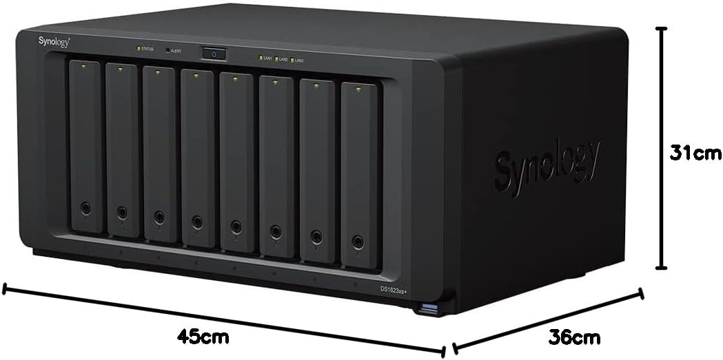 NAS Synology Diskstation DS1823XS+/ 8 Baías 3.5"- 2.5"/ 8GB DDR4/ Formato Torre - Imagem 7