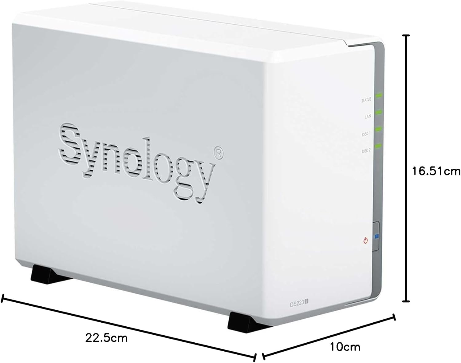 NAS Synology Diskstation DS223J/ 2 Baías 3.5"- 2.5"/ 1GB DDR4/ Formato Torre - Imagem 7