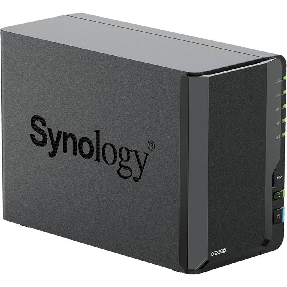 NAS Synology Diskstation DS225+/ 2 Baías 3.5"- 2.5"/ 2GB DDR4/ Formato Torre - Imagem 3