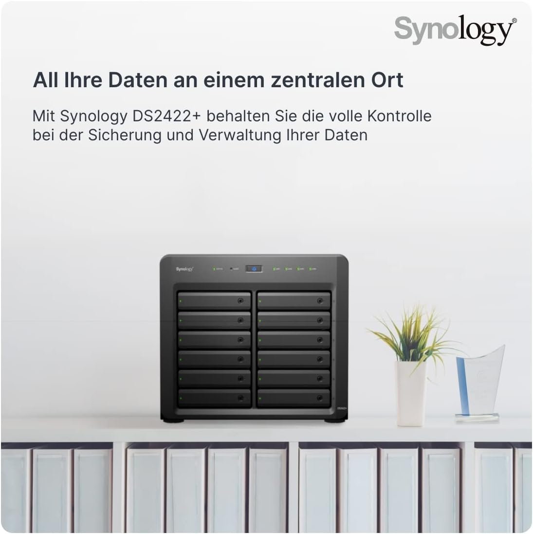 NAS Synology Diskstation DS2422+/ 12 Baías 3.5"- 2.5"/ 4GB DDR4/ Formato Torre - Imagem 2