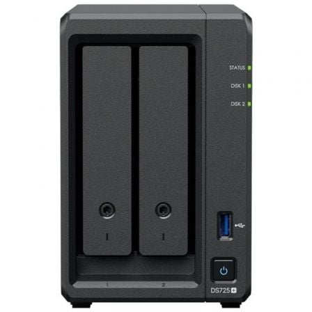 NAS Synology Diskstation DS725+/ 2 Baías 3.5"- 2.5"/ 8GB DDR4/ Formato Torre