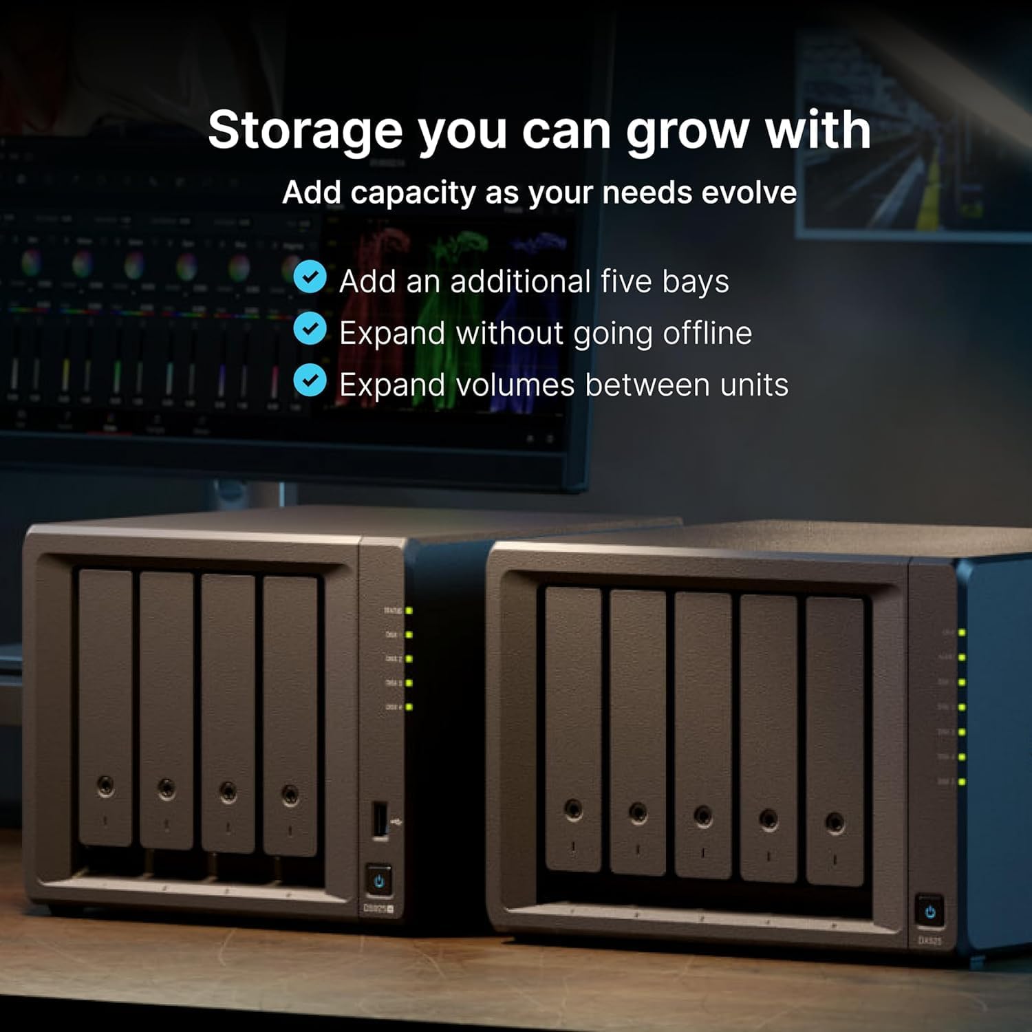 NAS Synology Diskstation DS925+/ 4 Baías 3.5"- 2.5"/ 4GB DDR4/ Formato Torre - Imagem 5