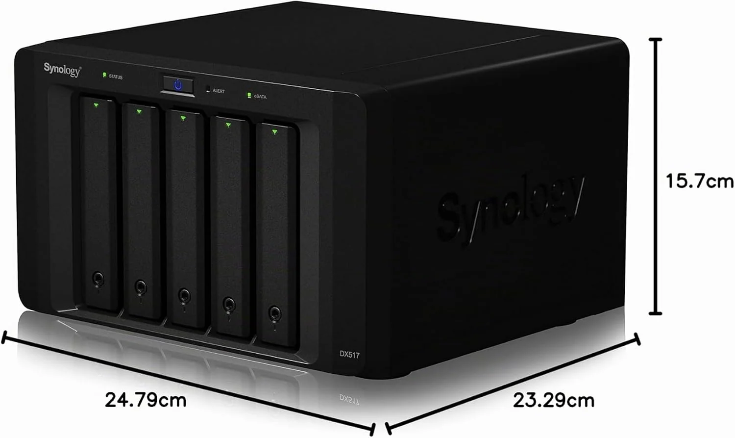 Unidade de Expansão Synology DX517 5 Baías SATA 3.5"/2.5" Formato Torre - Imagem 6