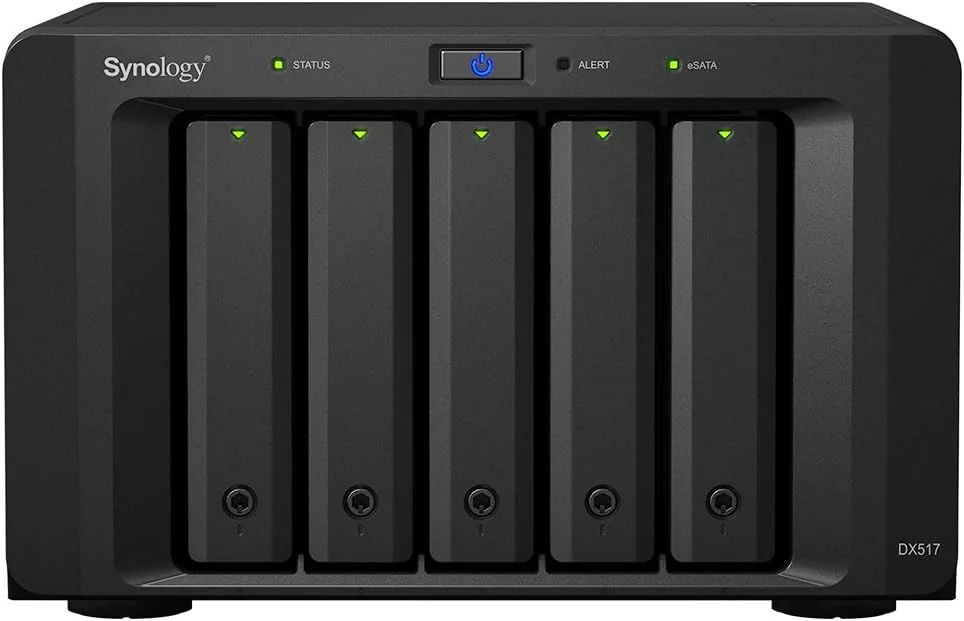 Unidade de Expansão Synology DX517 5 Baías SATA 3.5"/2.5" Formato Torre