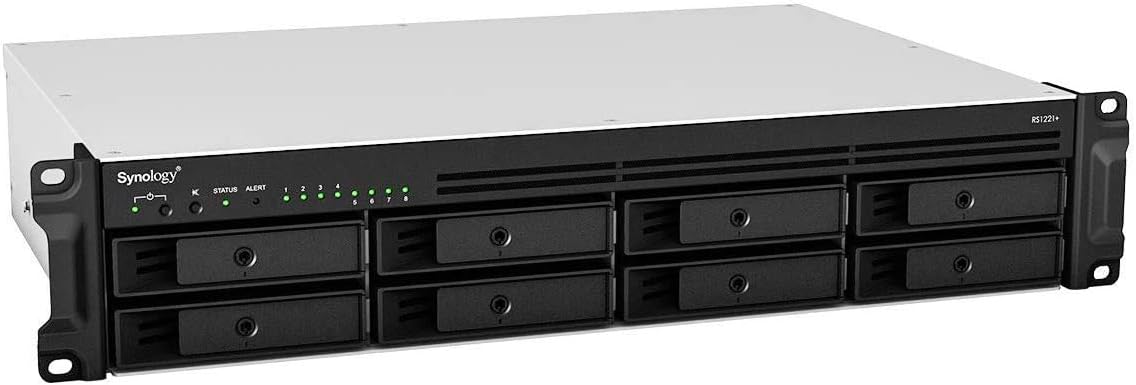 NAS Synology RackStation RS1221+ / 8 Baías 3.5"-2.5" / 4GB DDR4 / Formato Rack - Imagem 5