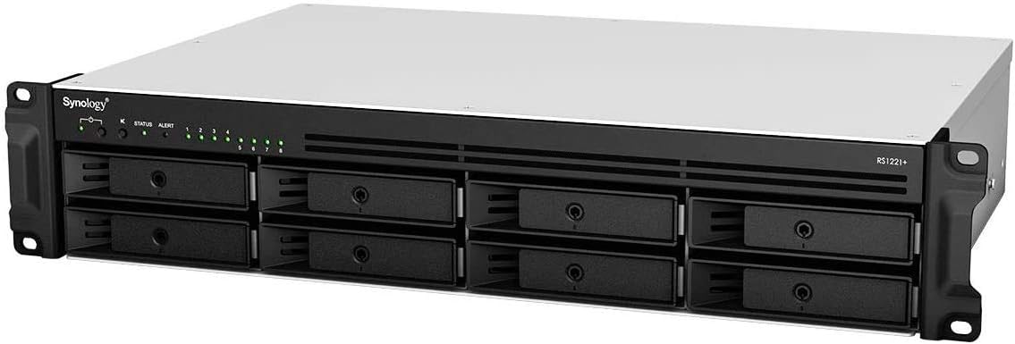 NAS Synology RackStation RS1221+ / 8 Baías 3.5"-2.5" / 4GB DDR4 / Formato Rack - Imagem 6