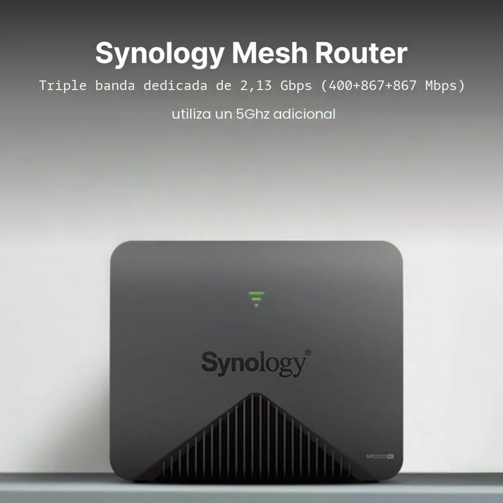 Router Mesh Synology MR2200AC Tri-band AC2200 WiFi 802.11ac Quad-Core 256MB RAM - Imagem 2