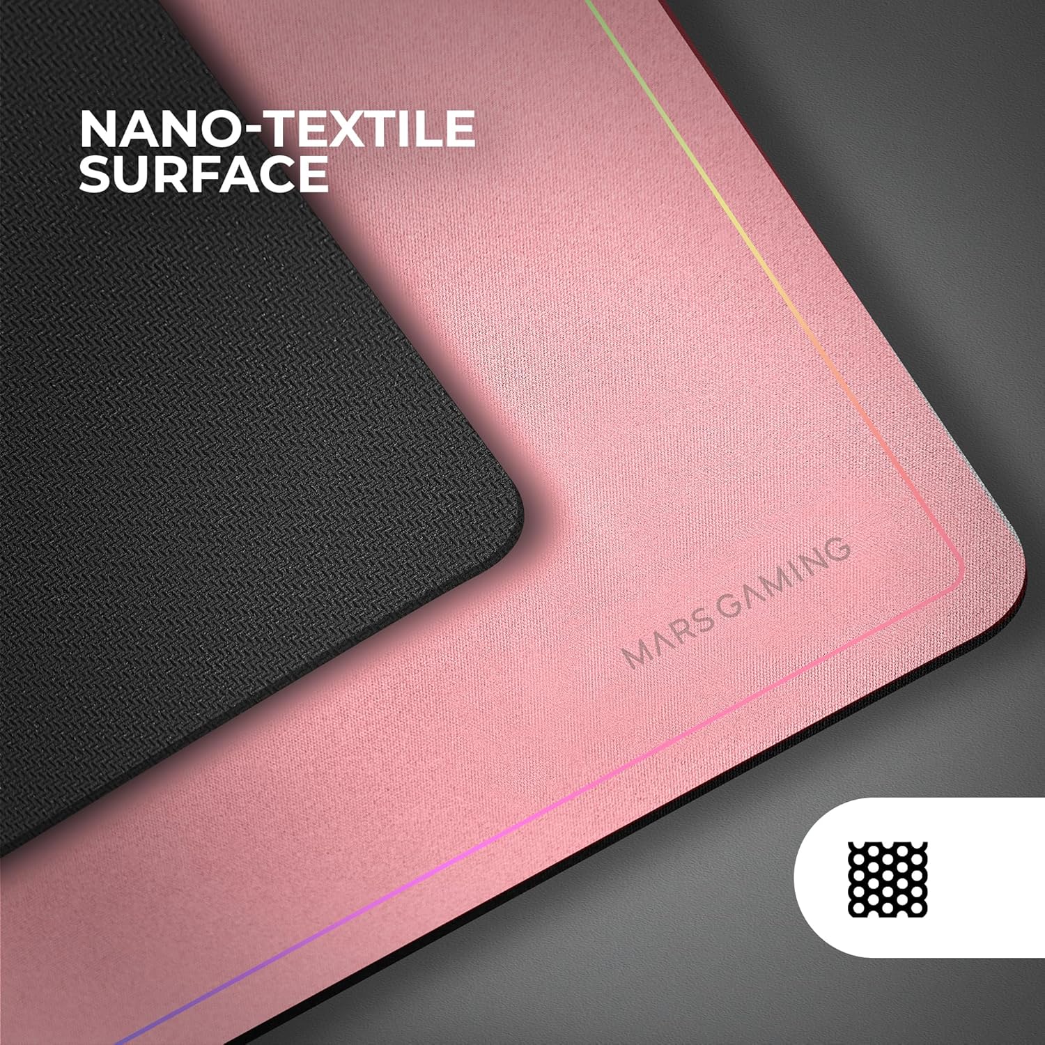 Tapete de Rato Mars Gaming MMP224/ 880 x 330 x 3mm/ Rosa - Imagem 3
