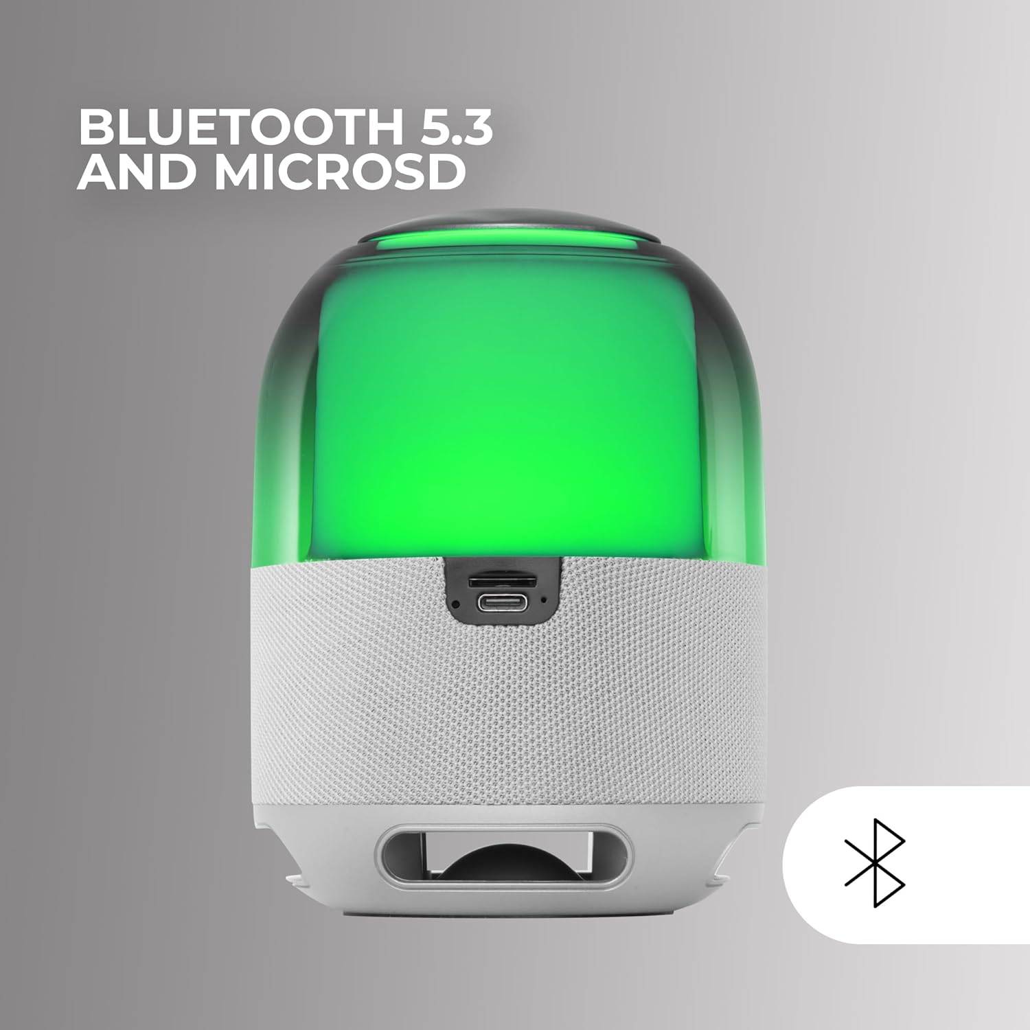 Altifalante com Bluetooth Mars Gaming MS-FLOW/ 15W/ 1.0/ Branco - Imagem 3