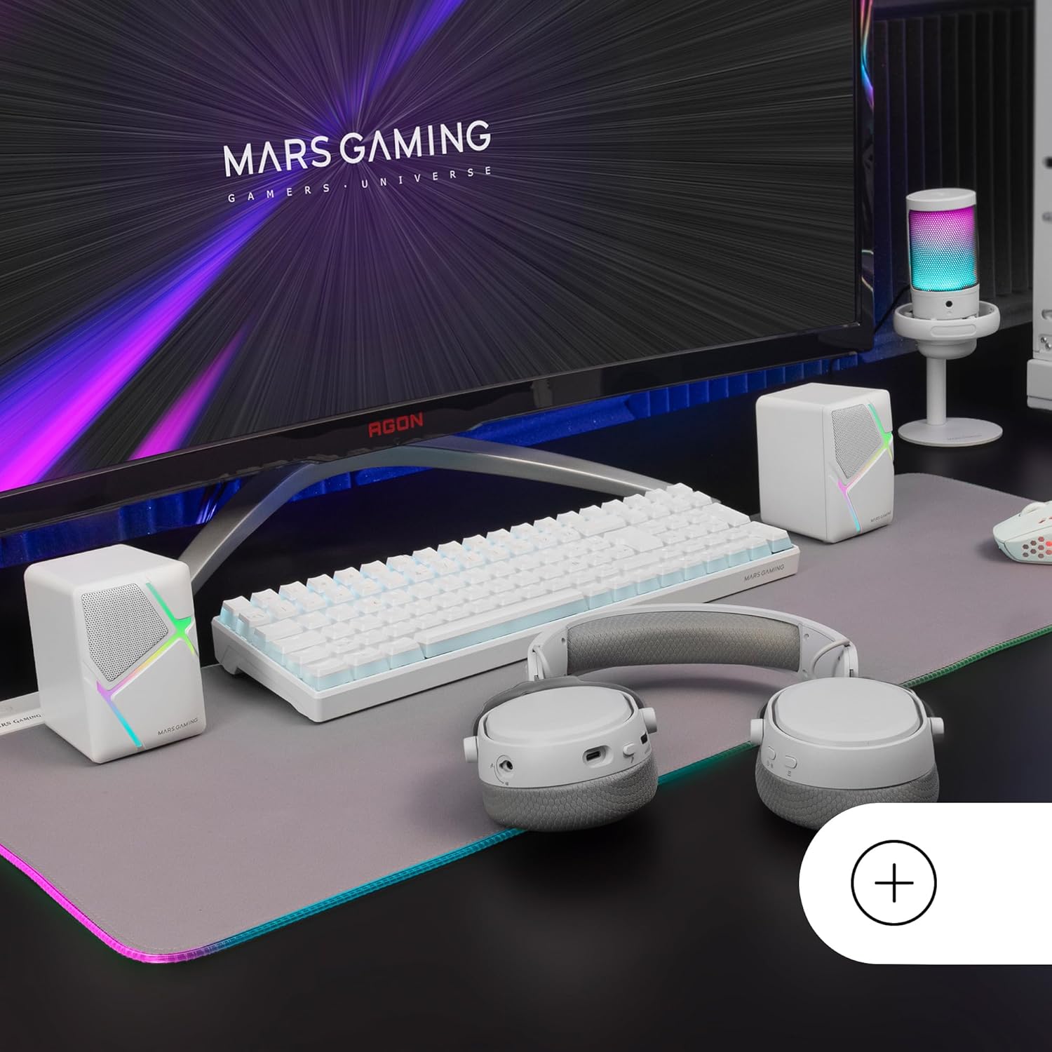 Altifalantes Mars Gaming MS-H/ 10W/ 2.0/ Brancos - Imagem 6