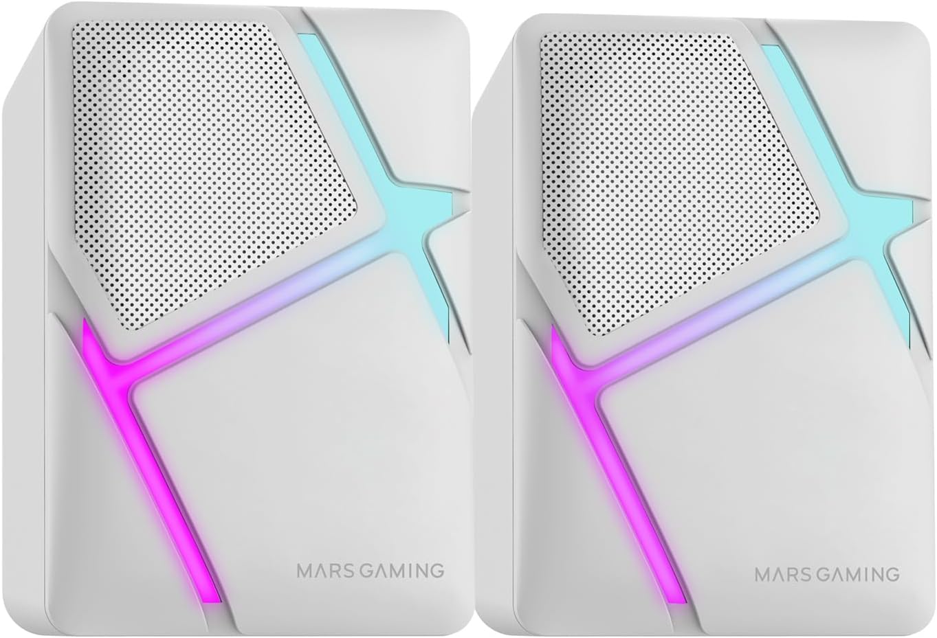 Altifalantes Mars Gaming MS-H/ 10W/ 2.0/ Brancos