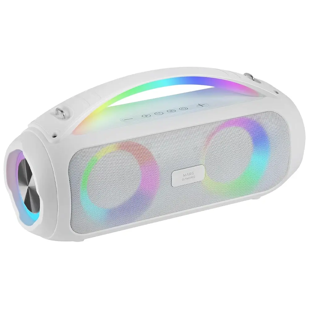 Coluna com Bluetooth Mars Gaming MS-PULSE/ 50W RMS/ 2.0/ Branco