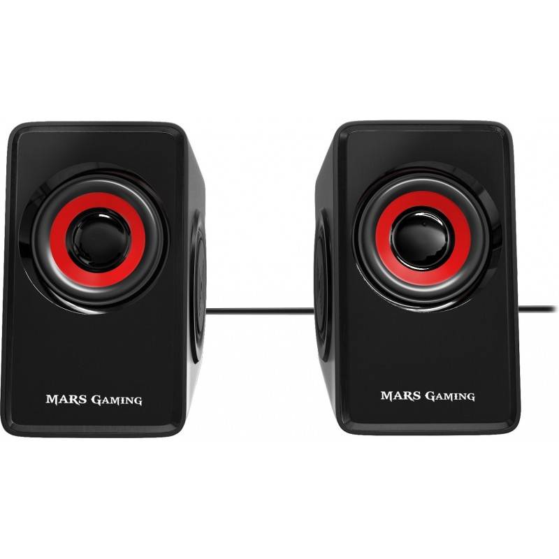 Altifalantes Mars Gaming MS1/ 10W/ 2.0/ Vermelhos