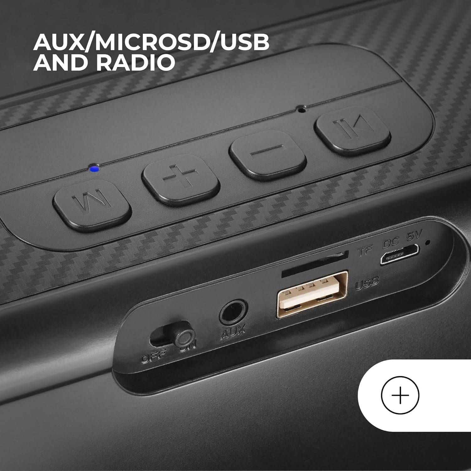 Coluna Portátil / Barra de Som com Bluetooth Mars Gaming MSB-XT/ 20W/ 2.0 - Imagem 5