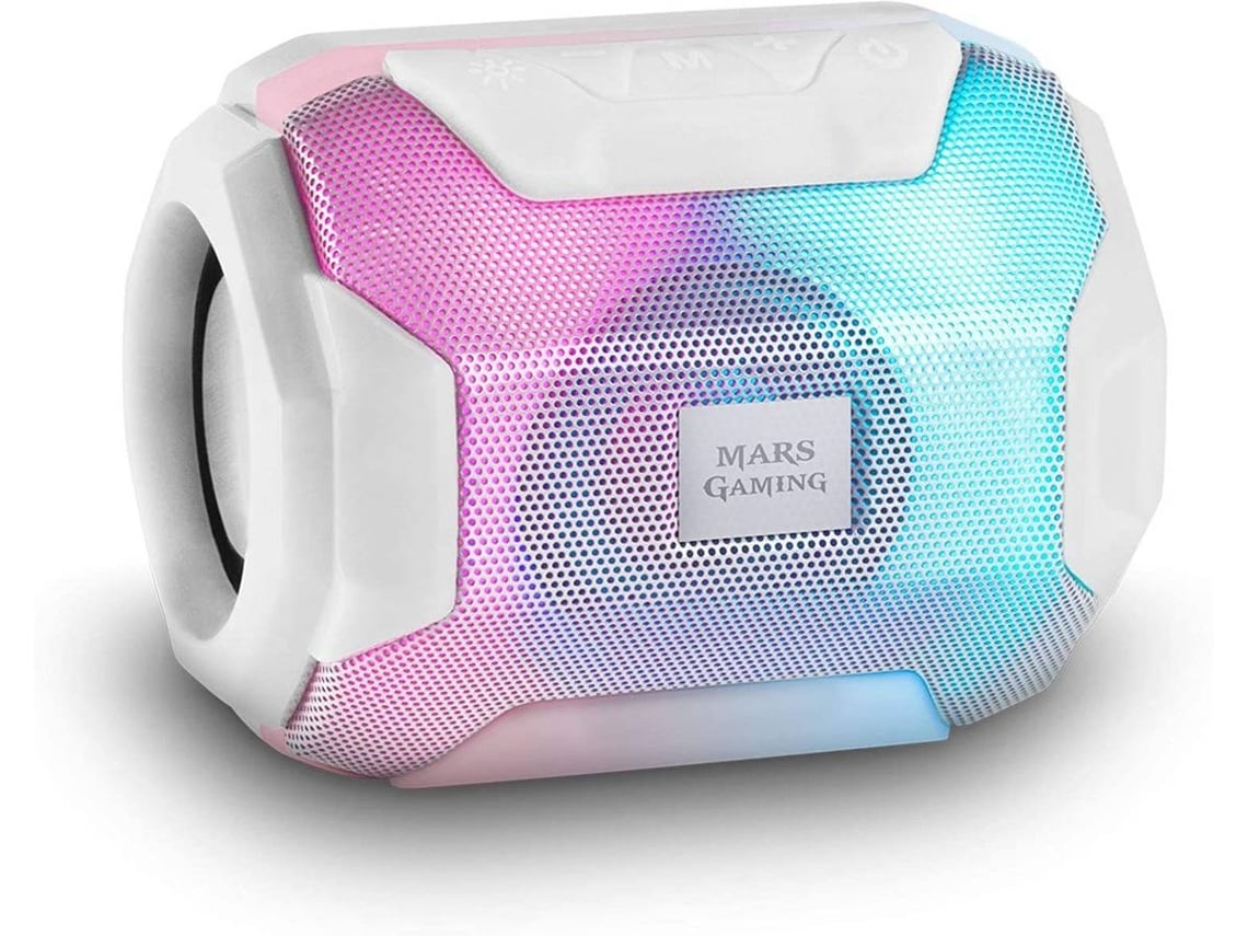 Altifalante com Bluetooth Mars Gaming MSBAXW/ 10W/ 1.0/ Branco