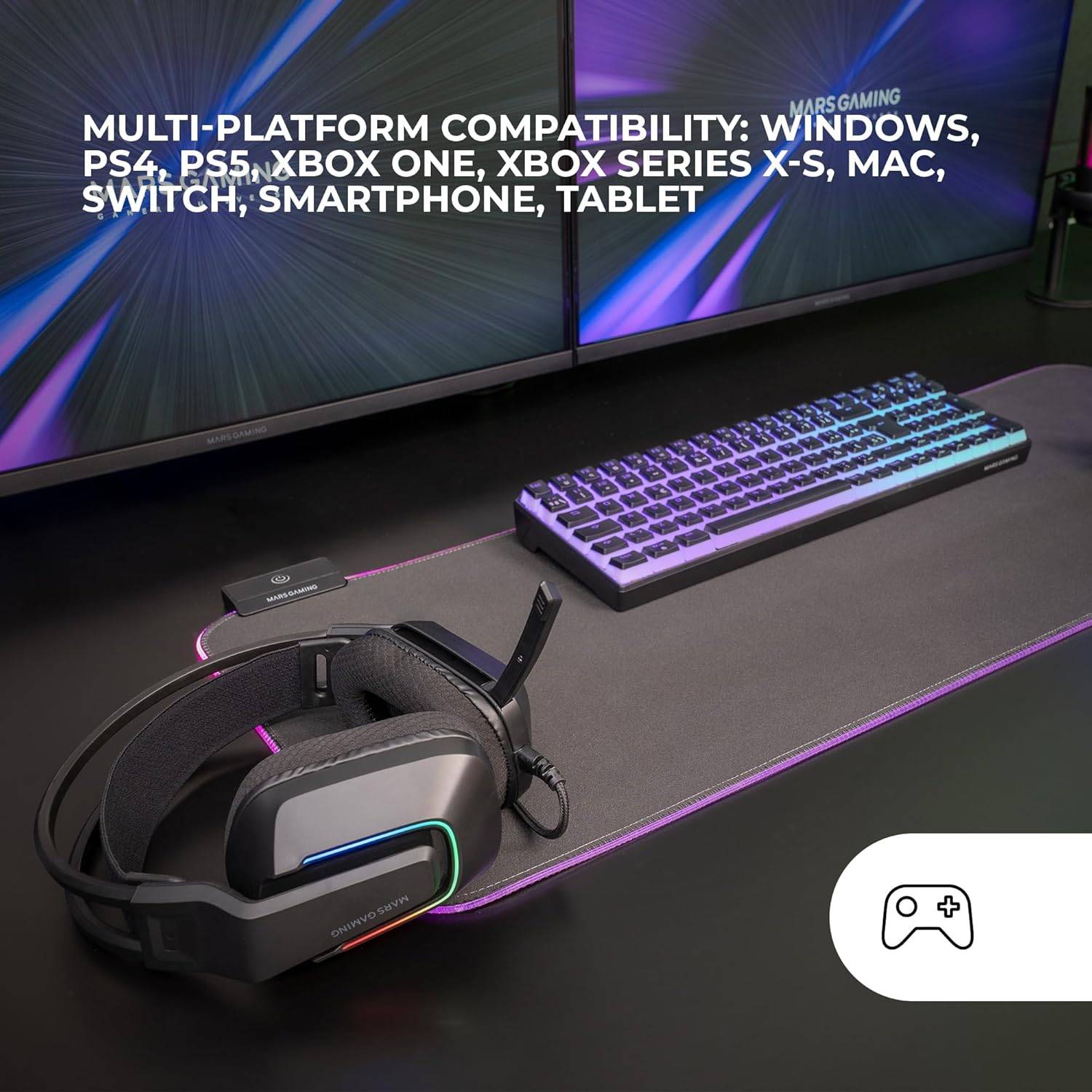 Auriculares Gaming com Microfone Mars Gaming MH-Strike/ Jack 3.5/ USB/ Pretos - Imagem 5