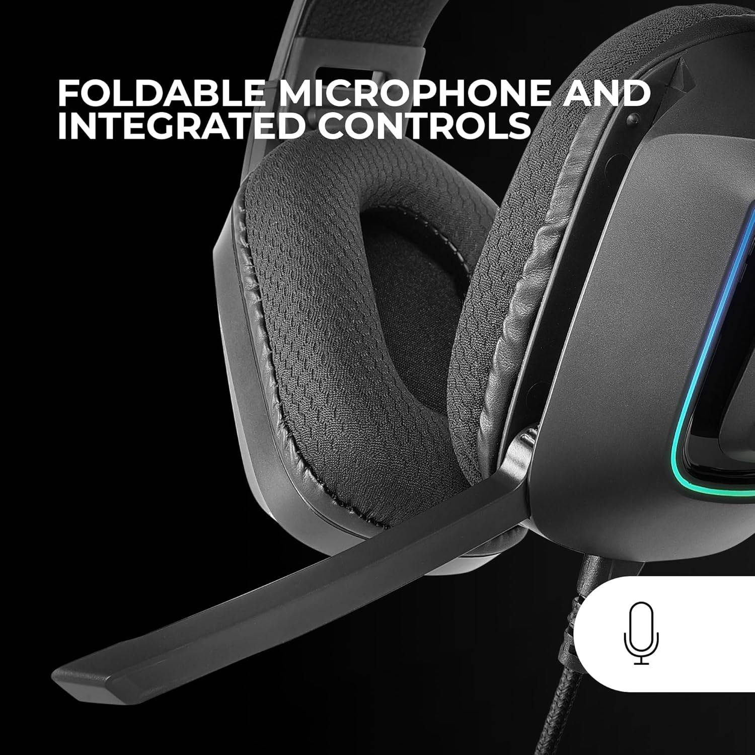Auriculares Gaming com Microfone Mars Gaming MH-Strike/ Jack 3.5/ USB/ Pretos - Imagem 3