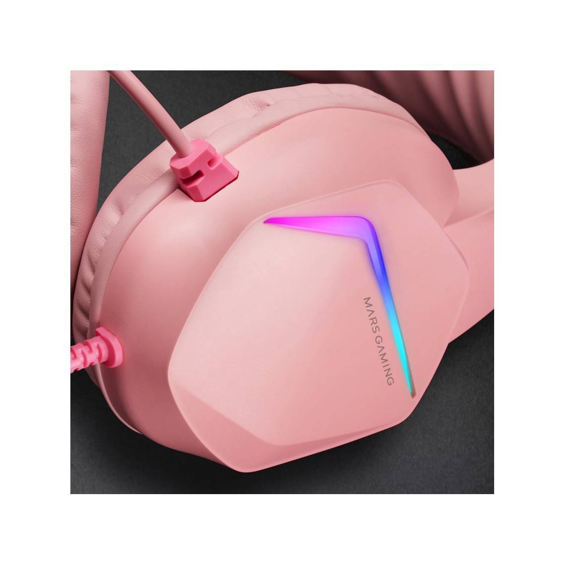 Auscultadores Gaming com Microfone Mars Gaming MH122 / Jack 3.5 / Rosa - Imagem 4