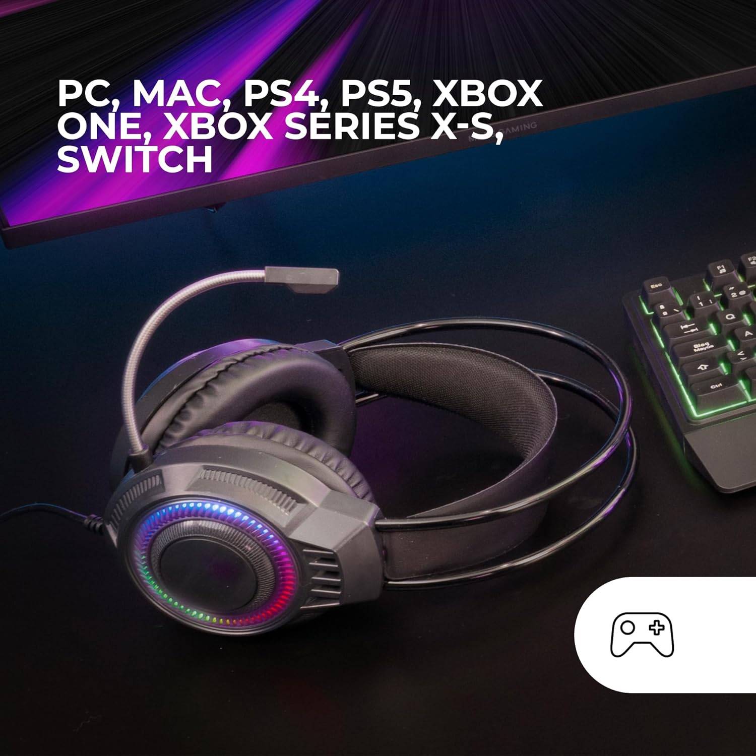 Auriculares Gaming com Microfone Mars Gaming MH124/ Jack 3.5/ Pretos - Imagem 4