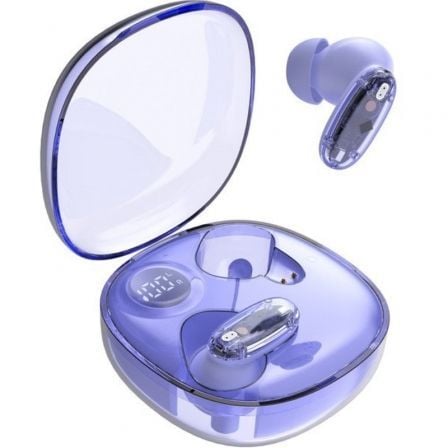 Auriculares Bluetooth Mars Gaming MHIB2 com estojo de carregamento/ Autonomia 7h/ Roxo - Imagem 2