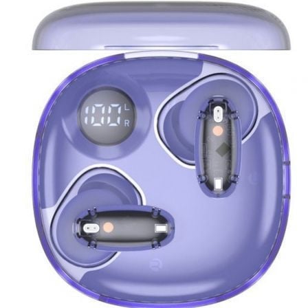 Auriculares Bluetooth Mars Gaming MHIB2 com estojo de carregamento/ Autonomia 7h/ Roxo - Imagem 4