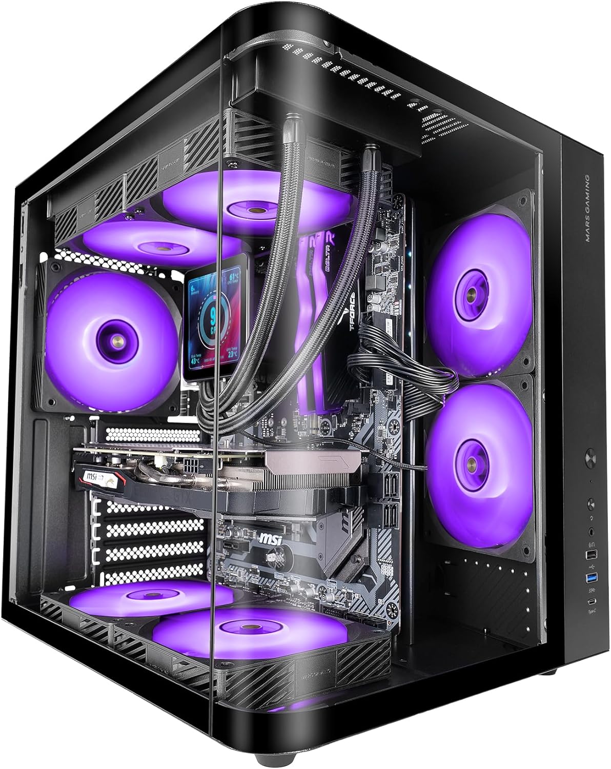 Caixa Gaming Semitorre Mars Gaming MC-CURV