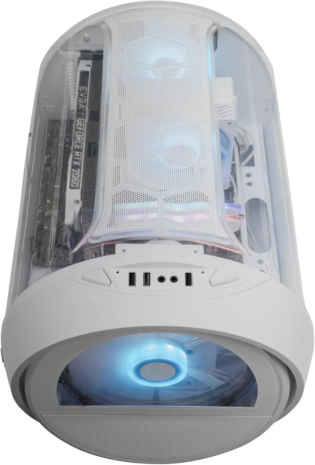 Caixa Gaming Minitorre Mars Gaming MC-CYLON/ Branca - Imagem 8