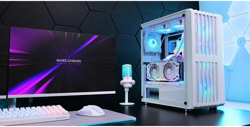 Caixa Gaming Semitorre Mars Gaming MC-VAULT/ Branca - Imagem 2