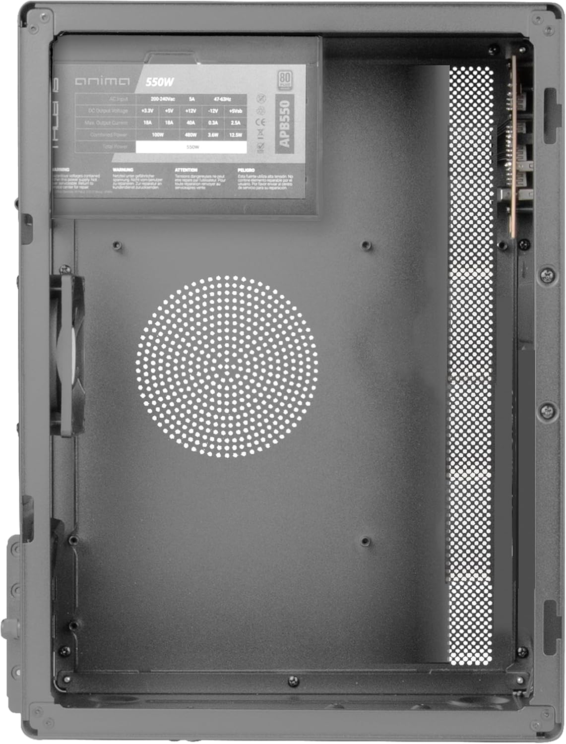 Caixa Minitorre Tacens NOVAX550BR com Fonte 550W 80 Plus Bronze - Imagem 5