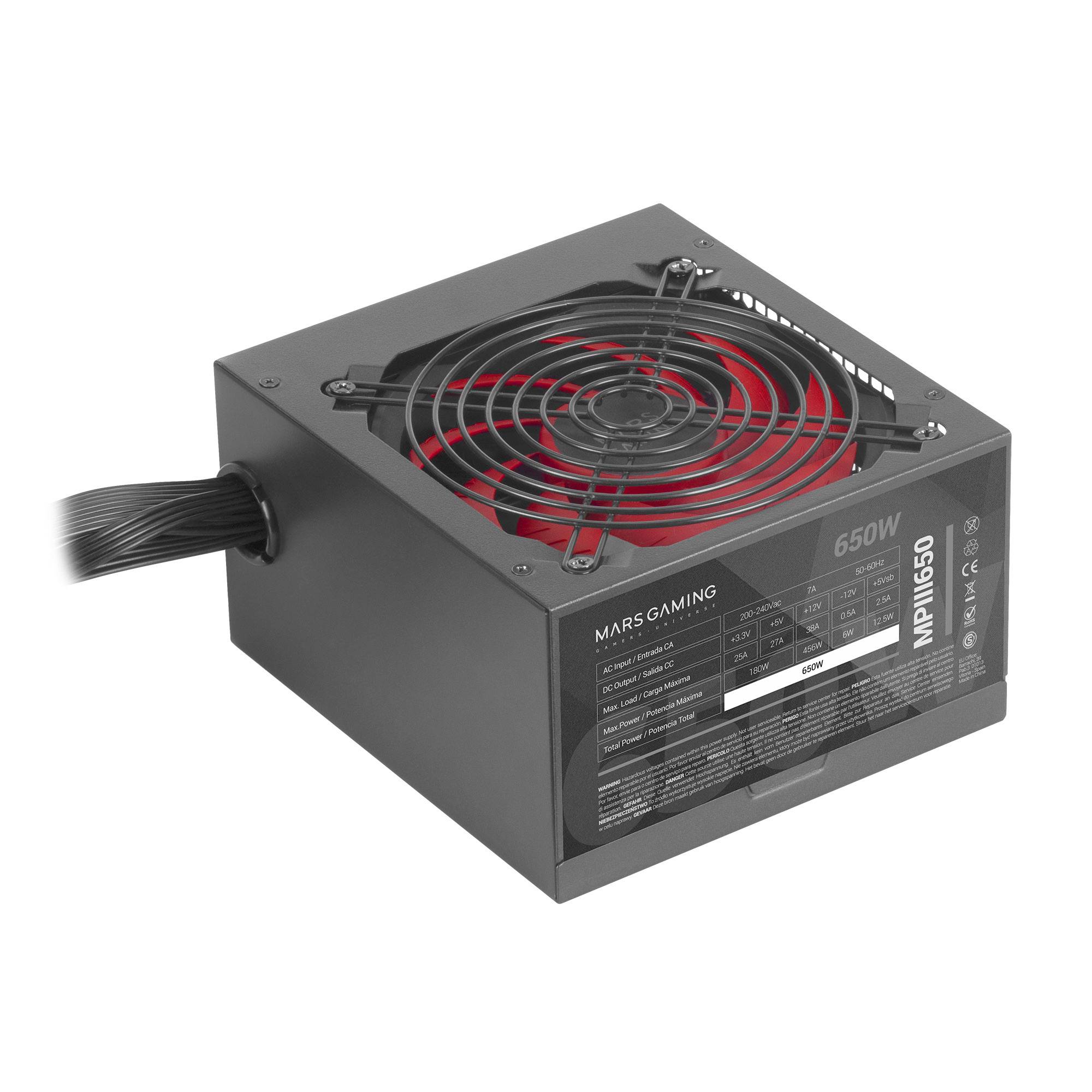 Fonte de Alimentação Mars Gaming MPIII650/ 650W/ Ventoinha 12cm - Imagem 2