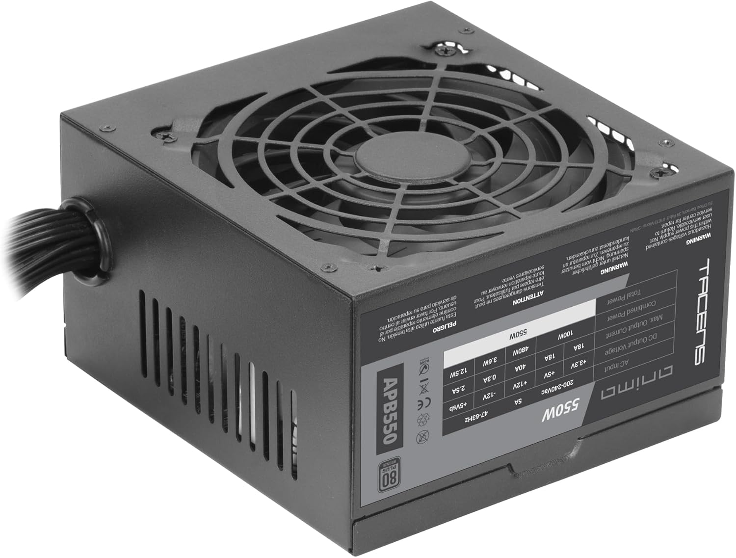 Fonte de Alimentação Anima APB550/ 550W/ Ventoinha 12cm/ 80 Plus Bronze - Imagem 2