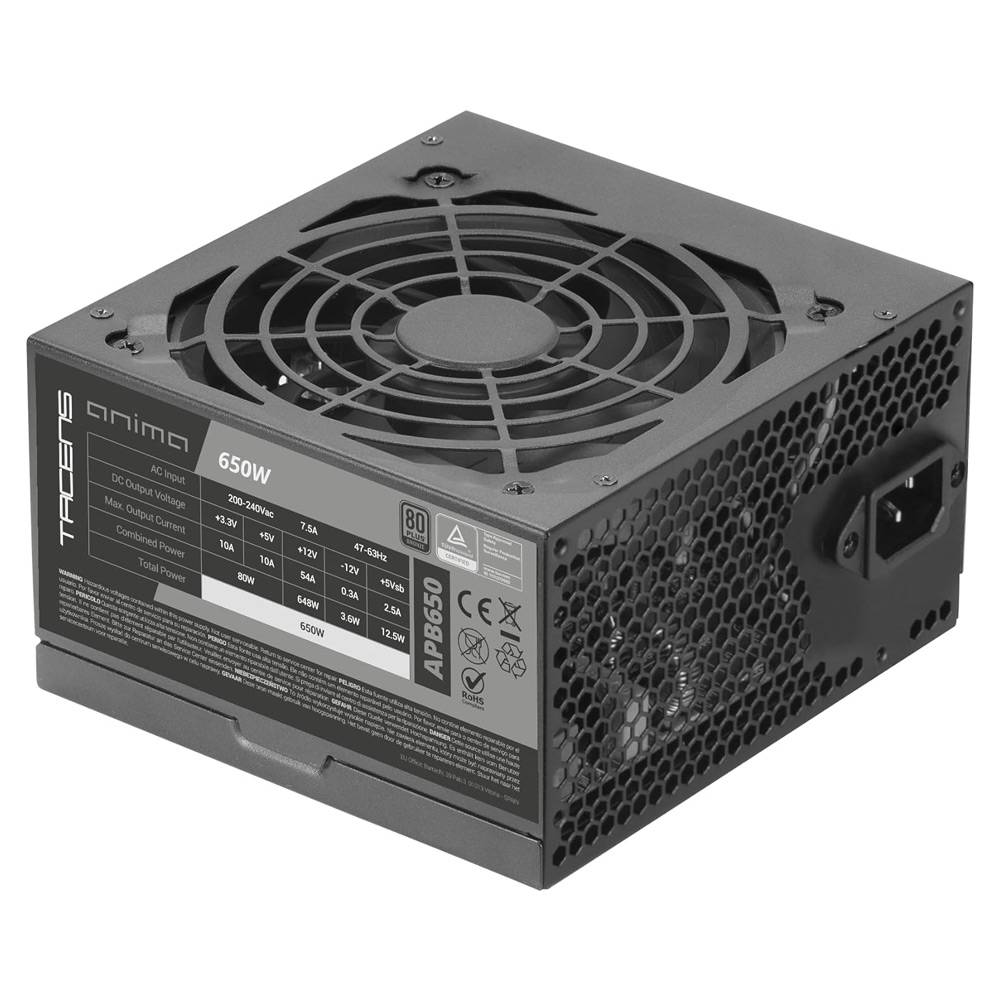 Fonte de Alimentação Tacens Anima APB650/ 650W/ Ventoinha 14cm/ 80 Plus Silver - Imagem 1