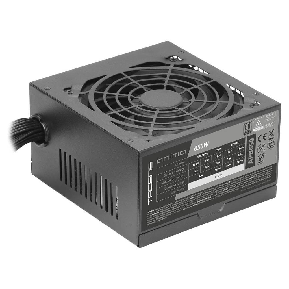 Fonte de Alimentação Tacens Anima APB650/ 650W/ Ventoinha 14cm/ 80 Plus Silver - Imagem 2