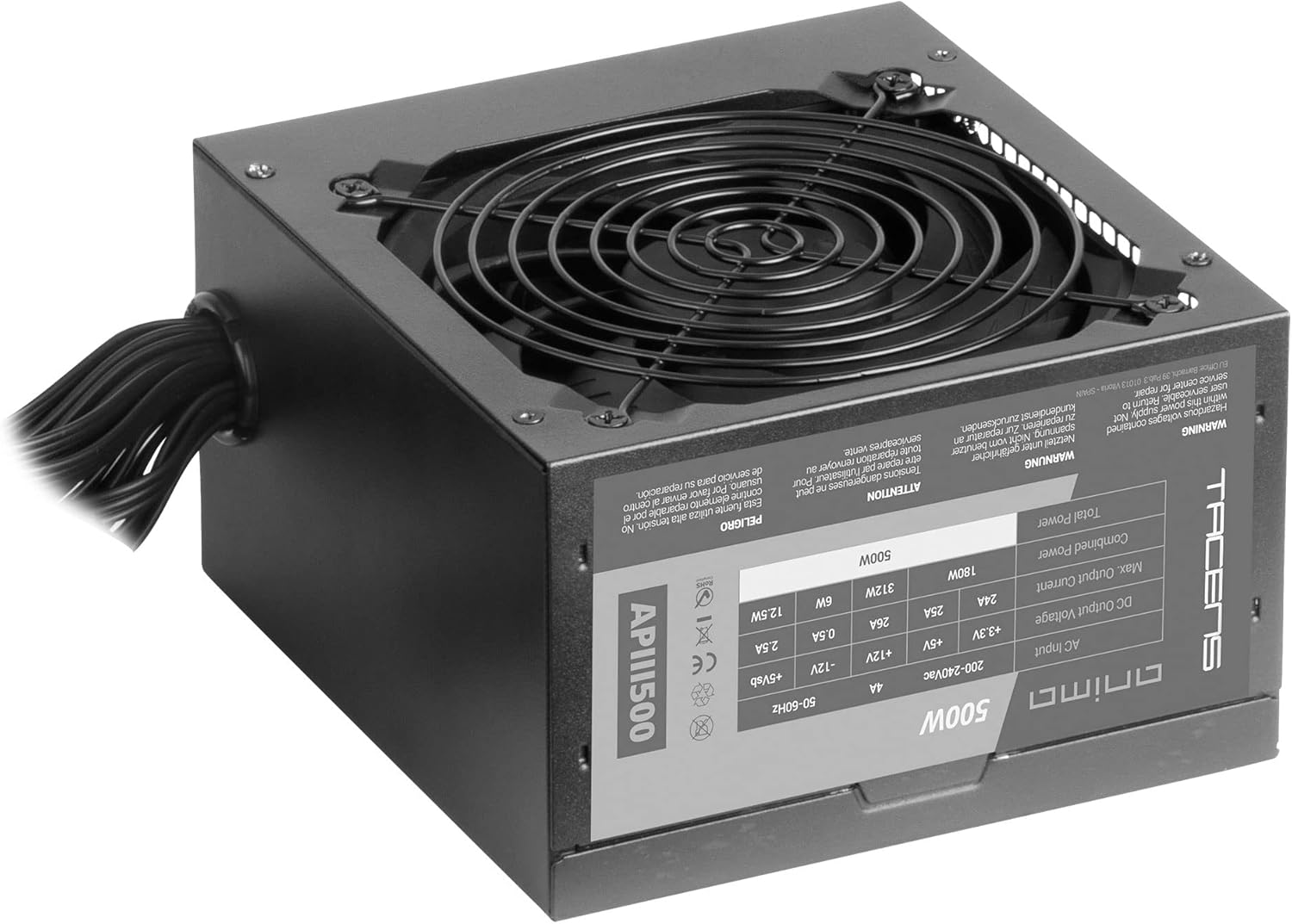 Fonte de Alimentação Anima APIII500/ 500W/ Ventilador 12cm - Imagem 2