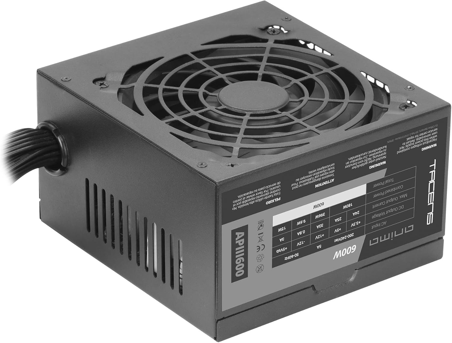 Fonte de Alimentação Anima APIII600/ 600W/ Ventoinha 12cm - Imagem 2