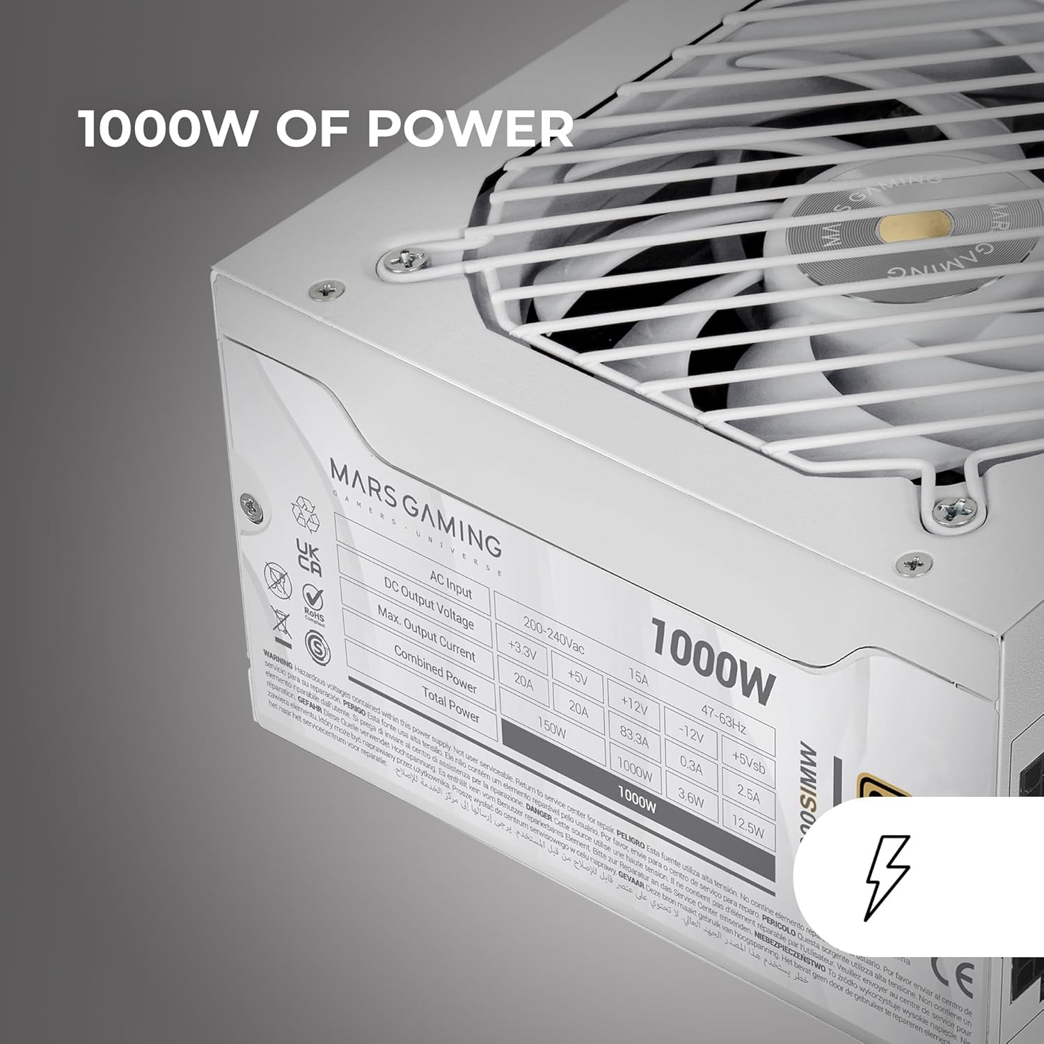 Tinteiro
Toner
Preto
POS
Motherboard
Multifunções
Raquete de Padel
Fonte de Alimentação Mars Gaming MPB1000SIM/ 1000W/ Ventoinha 14cm/ 80 Plus Gold/ Branca - Imagem 2